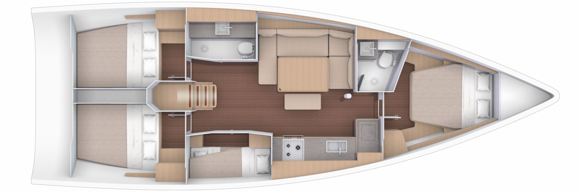 Dufour 430 layout 2